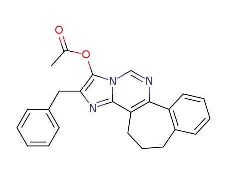 1-Acetoxy-2-benzyl-5,6-dihydro-4H-benzo<3,4>cyclohept<1,2-e>imidazo<1,2-c>pyrimidine