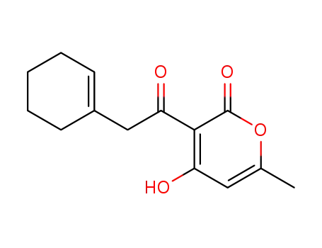 3-(2-(1-cyclohexenyl)acetyl)-4-hydroxy-6-methyl-2H-2-pyranone