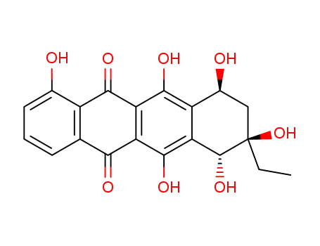 Molecular Structure of 5012-65-7 (beta-Rhodomycinone)