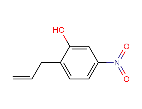 Molecular Structure of 58621-43-5 (Phenol, 5-nitro-2-(2-propenyl)-)