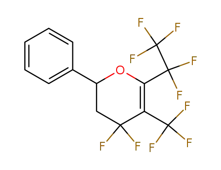 Molecular Structure of 75732-96-6 (4,4-Difluoro-6-pentafluoroethyl-2-phenyl-5-trifluoromethyl-3,4-dihydro-2H-pyran)