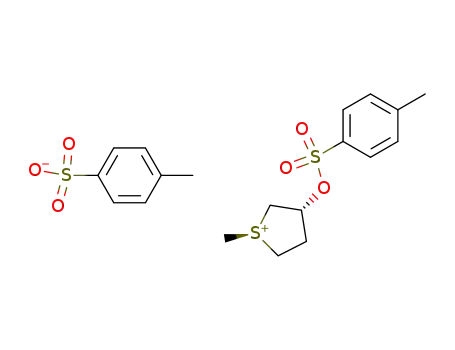 1(R)-methyl-3(R)-<(p-tolylsulfonyl)oxy>thiolanium p-toluenesulfonate
