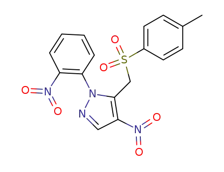 4-Nitro-1-(2-nitrophenyl)-5-(tosylmethyl)pyrazol