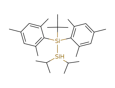 1-tert-Butyl-2,2-diisopropyl-1,1-bis-(2,4,6-trimethyl-phenyl)-disilane