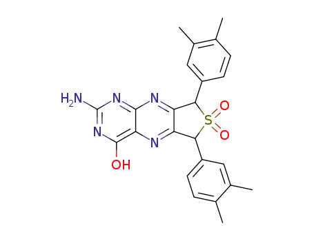 2-amino-6,8-bis-(3,4-dimethyl-phenyl)-7,7-dioxo-3,6,7,8-tetrahydro-7λ<sup>6</sup>-thieno[3,4-<i>g</i>]pteridin-4-one