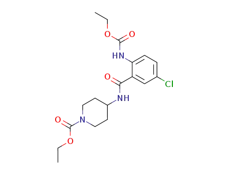 1-ethoxycarbonyl-4-(2-ethoxycarbonylamino-5-chlorobenzoylamino)piperidine