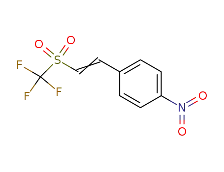 1-<4-Nitro-phenyl>-2-trifluormethylsulfonyl-ethylen