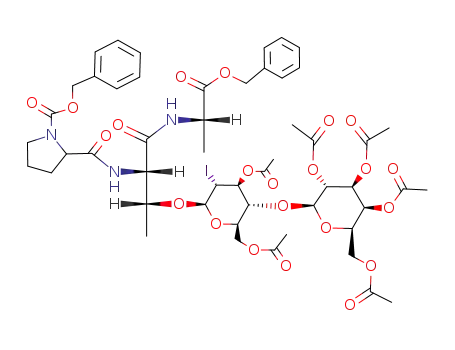 Molecular Structure of 134354-99-7 (C<sub>51</sub>H<sub>64</sub>IN<sub>3</sub>O<sub>22</sub>)