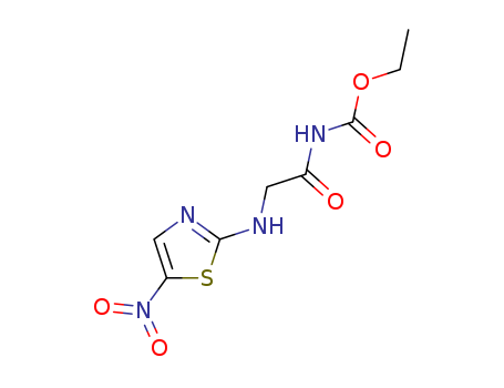 Carbamic acid, [[(5-nitro-2-thiazolyl)amino]acetyl]-, ethylester (9CI)