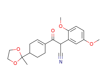 2-(2,5-Dimethoxy-phenyl)-3-[4-(2-methyl-[1,3]dioxolan-2-yl)-cyclohex-1-enyl]-3-oxo-propionitrile