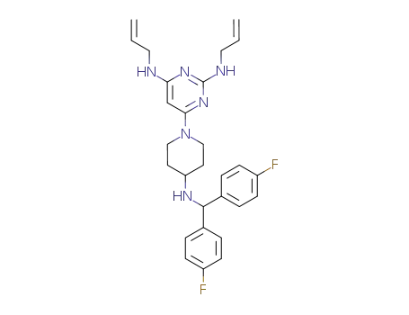 N<sup>2</sup>,N<sup>4</sup>-Diallyl-6-(4-{[bis-(4-fluoro-phenyl)-methyl]-amino}-piperidin-1-yl)-pyrimidine-2,4-diamine