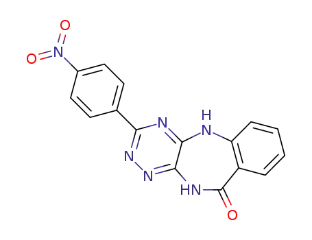 5,11-Dihydro-3-(4-nitrophenyl)-10H-1,2,4-triazino<5,6-b><1,4>benzodiazepin-10-on