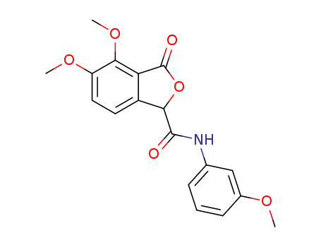 1-Isobenzofurancarboxamide,
1,3-dihydro-4,5-dimethoxy-N-(3-methoxyphenyl)-3-oxo-