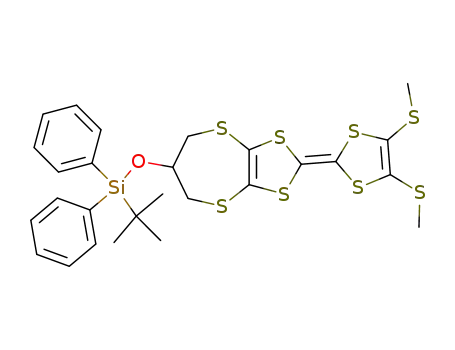 [2-(4,5-Bis-methylsulfanyl-[1,3]dithiol-2-ylidene)-6,7-dihydro-5H-[1,3]dithiolo[4,5-b][1,4]dithiepin-6-yloxy]-tert-butyl-diphenyl-silane