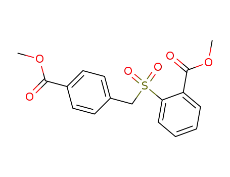 Molecular Structure of 117687-57-7 (Methyl 4-<((2'-carbomethoxyphenyl)sulfonyl)methyl>benzoate)