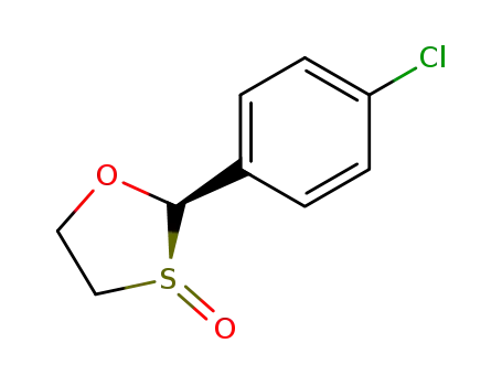 Molecular Structure of 121125-56-2 ((2R,3S)-2-(4-Chloro-phenyl)-[1,3]oxathiolane 3-oxide)