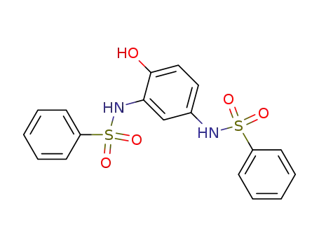 Molecular Structure of 28111-76-4 (2,4-Bis(benzensulfonamido)-phenol)