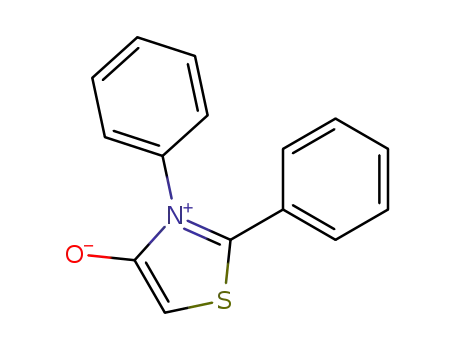 Molecular Structure of 13288-67-0 (2,3-Diphenylthiazol-3-ium-4-olate)