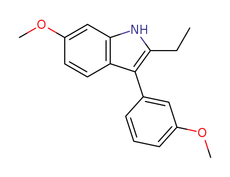 1H-Indole, 2-ethyl-6-methoxy-3-(3-methoxyphenyl)-