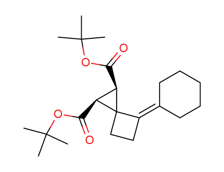 Molecular Structure of 88466-16-4 (Spiro[2.3]hexane-1,2-dicarboxylic acid, 4-cyclohexylidene-,
bis(1,1-dimethylethyl) ester, cis-)
