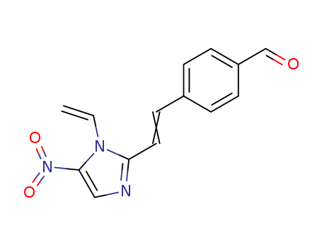 Benzaldehyde,4-[2-(1-ethenyl-5-nitro-1H-imidazol-2-yl)ethenyl]- cas  30529-14-7