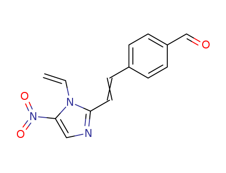 Benzaldehyde,4-[2-(1-ethenyl-5-nitro-1H-imidazol-2-yl)ethenyl]-