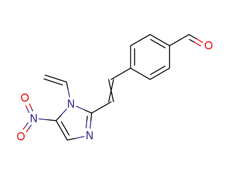 Molecular Structure of 30529-14-7 (4-[2-(1-ethenyl-5-nitro-1H-imidazol-2-yl)ethenyl]benzaldehyde)