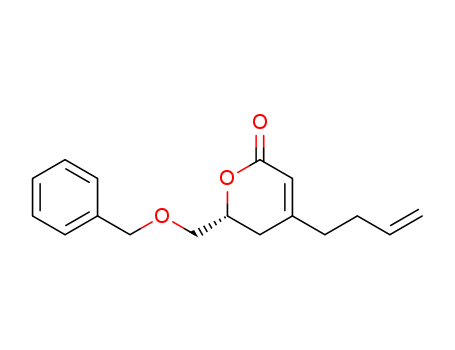 2H-Pyran-2-one, 4-(3-butenyl)-5,6-dihydro-6-[(phenylmethoxy)methyl]-, (R)-