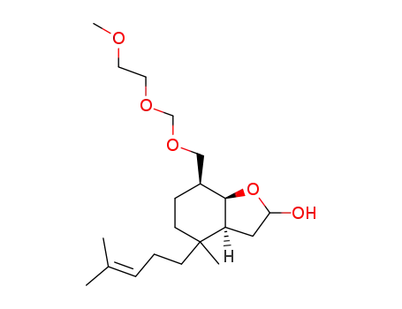 (1R+,2S*,5R*,6R*)-5-<<(2-methoxyethoxy)methoxy>methyl>-2-methyl-2-(4-methylpent-3-enyl)-7-oxatricyclo<4.3.0>nonan-8ξ-ol