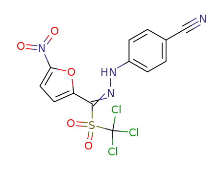 α-Trichloromethylsulfonyl-5-nitro-2-furaldehyde 4-Cyanophenylhydrazone