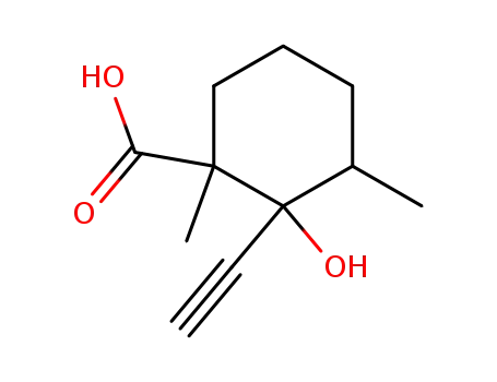 2-Ethinyl-1,3-dimethyl-cyclohexanol-<sup>(2)</sup>-carbonsaeure-<sup>(1)</sup>