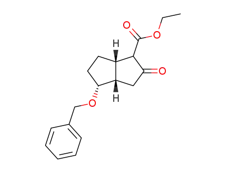 (3aS,4R,6aS)-4-Benzyloxy-2-oxo-octahydro-pentalene-1-carboxylic acid ethyl ester