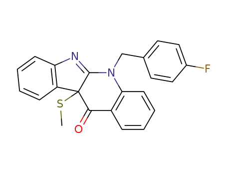 10-(4-Fluoro-benzyl)-4b-methylsulfanyl-4b,10-dihydro-10,11-diaza-benzo[b]fluoren-5-one