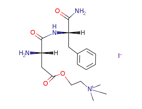 β-O-2-Trimethylammonio-aethyl-Asp-Phe-amid-jodid