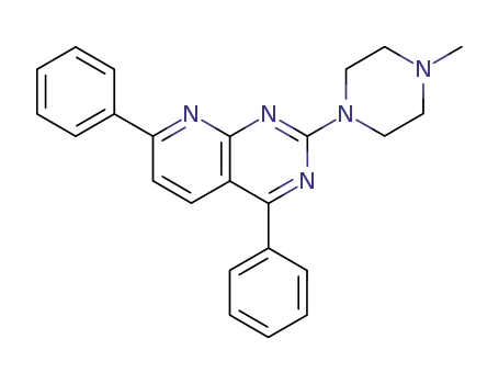 4,7-Diphenyl-2-(4-methyl-piperazino)-pyrido<2,3-d>pyrimidin