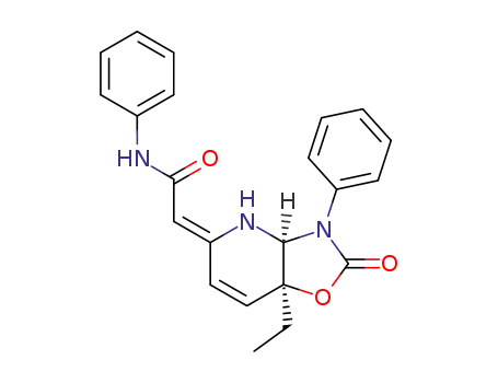 2-[(3aS,7aS)-7a-Ethyl-2-oxo-3-phenyl-2,3,3a,7a-tetrahydro-4H-oxazolo[4,5-b]pyridin-(5Z)-ylidene]-N-phenyl-acetamide