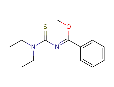 Benzenecarboximidic acid, N-[(diethylamino)thioxomethyl]-, methyl
ester