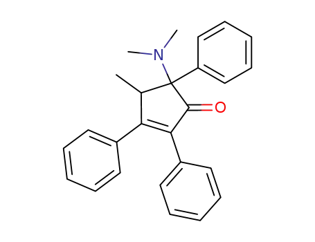 5-Dimethylamino-4-methyl-2,3,5-triphenyl-cyclopent-2-enone
