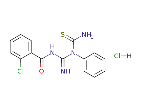2-Chloro-N-[imino-(1-phenyl-thioureido)-methyl]-benzamide; hydrochloride