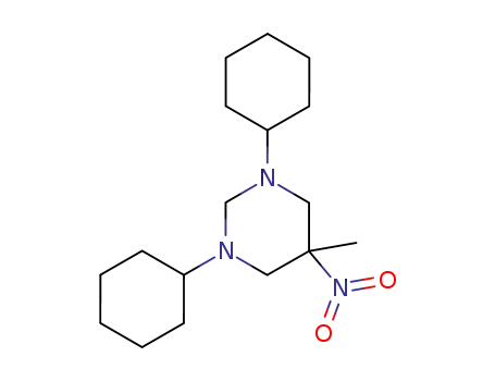 Molecular Structure of 4064-81-7 (1,3-dicyclohexyl-5-methyl-5-nitro-hexahydro-pyrimidine)
