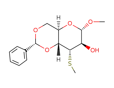 Methyl 3-S-methyl-4,6-O-(phenylmethylene)-3-thio-α-D-altropyranoside