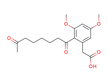 3,5-dimethoxy-2-(1',7'-dioxo-octanyl)phenylacetic acid
