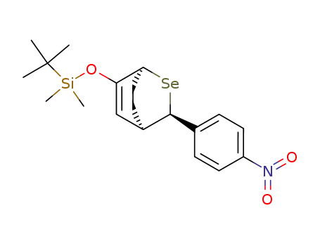 tert-Butyl-dimethyl-[(1S,3R,4R)-3-(4-nitro-phenyl)-2-selena-bicyclo[2.2.2]oct-5-en-6-yloxy]-silane