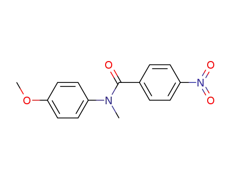 Molecular Structure of 1092-52-0 (N-Methyl-N-(4-methoxyphenyl)-4-nitrobenzamide)