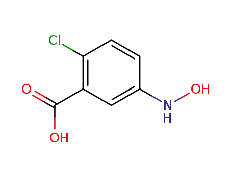 Molecular Structure of 3133-03-7 (Benzoic acid, 2-chloro-5-(hydroxyamino)-)