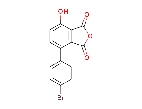 Molecular Structure of 84185-75-1 (4-(4-Bromo-phenyl)-7-hydroxy-isobenzofuran-1,3-dione)