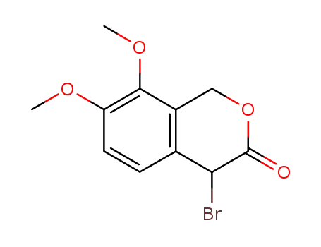Molecular Structure of 83864-40-8 ((+/-)-4-bromo-7,8-dimethoxyisochroman-3-one)