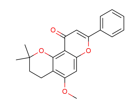 5-methoxy-2,2-dimethyl-8-phenyl-3,4-dihydro-2<i>H</i>-pyrano[2,3-<i>f</i>]chromen-10-one