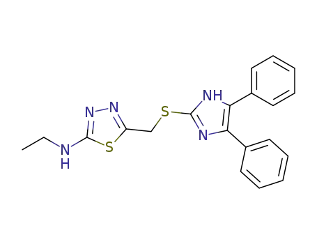 [5-(4,5-Diphenyl-1H-imidazol-2-ylsulfanylmethyl)-[1,3,4]thiadiazol-2-yl]-ethyl-amine