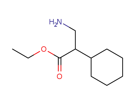 Molecular Structure of 91370-48-8 (Ethyl 3-amino-2-cyclohexylpropanoate)